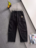 Badge Embroidery Multi-Pocket Cargo Pants