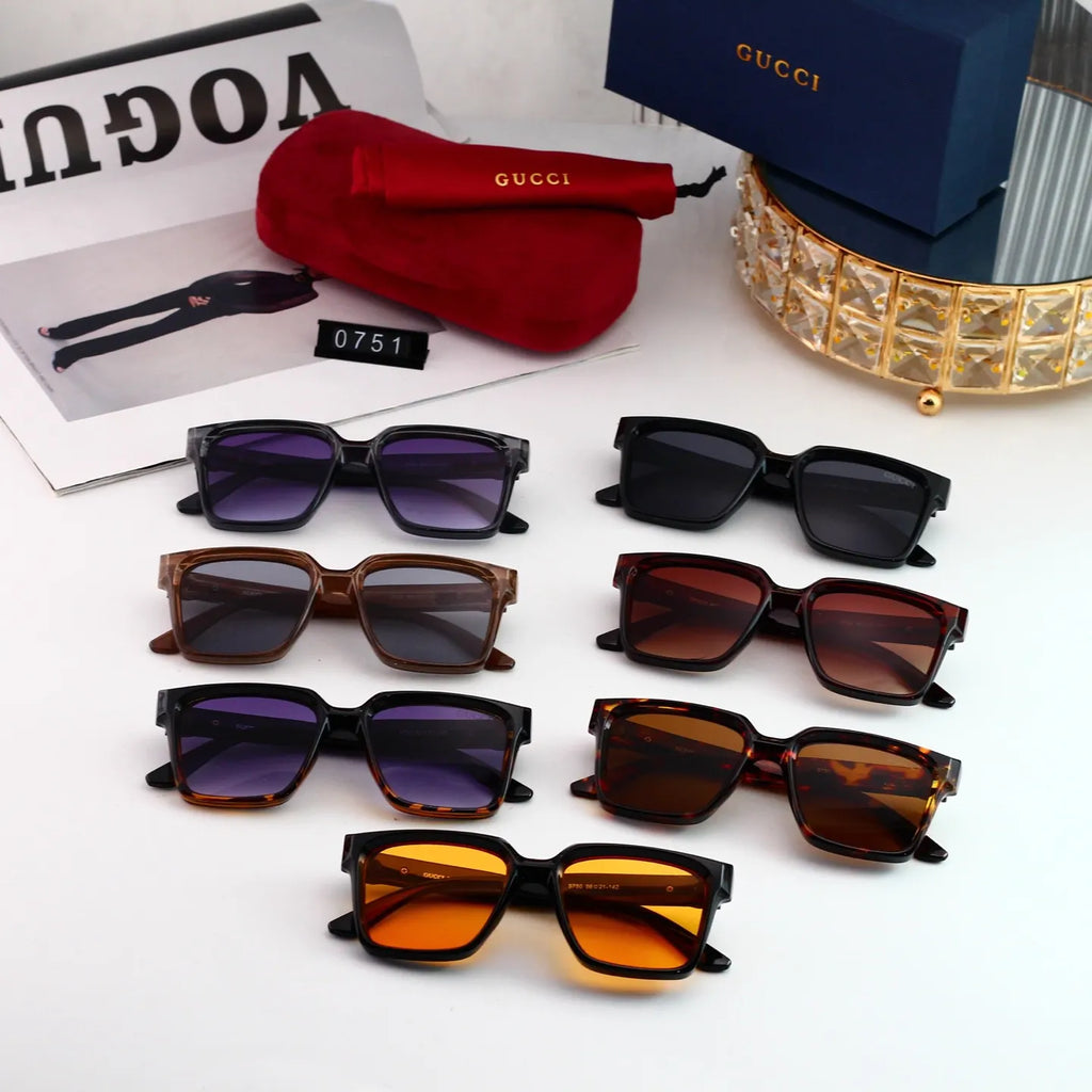 Clean Square Frame Sunglasses
