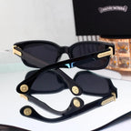 Classic Rivet Decor Rectangle Sunglasses