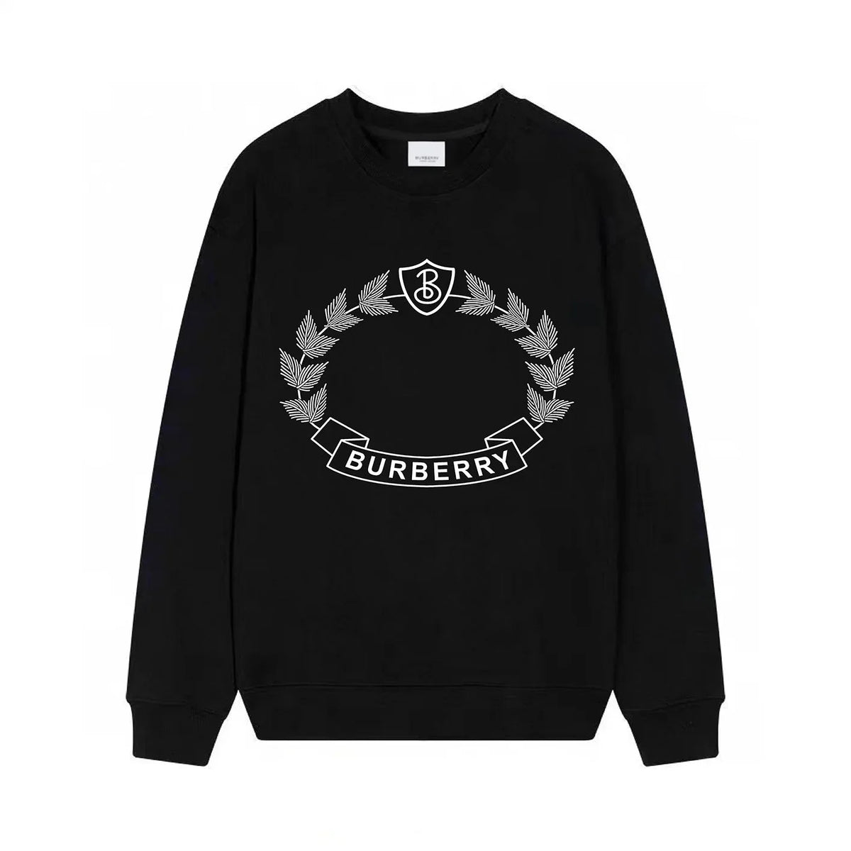 Oak Leaf Crest Print Sweatshirt