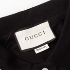 Dual‑Eye Gaze‑Motif Embroidered Polo Shirt
