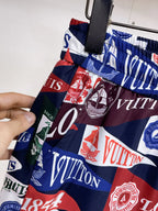 Vintage Flag Full Print Casual Shorts