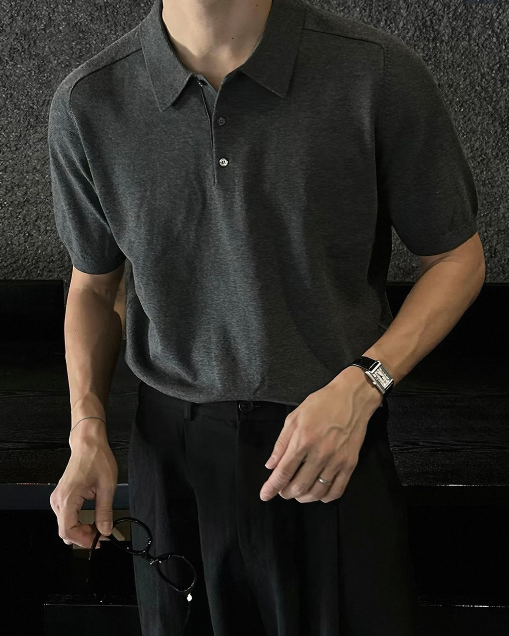 Smart Casual Structured Polo Top