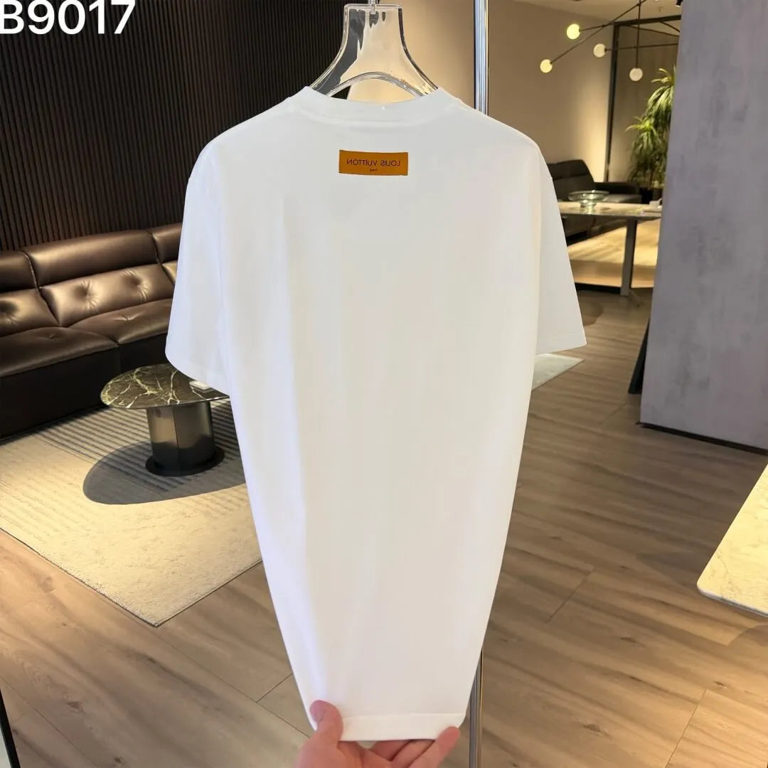 Classic Letter Embroidered T‑Shirt