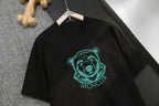 Bear Head Print T‑shirt