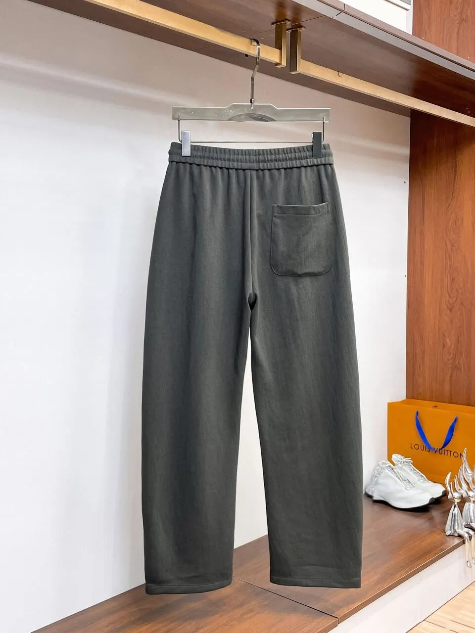 Circular   Patch Loose Straight‑leg sweatpants