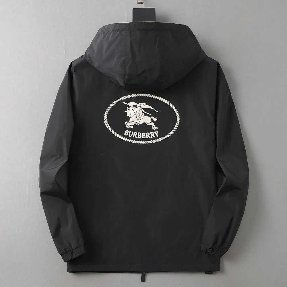 Circular Badge Hooded Jacket