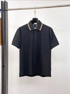 Vintage Striped Collared Polo Shirt