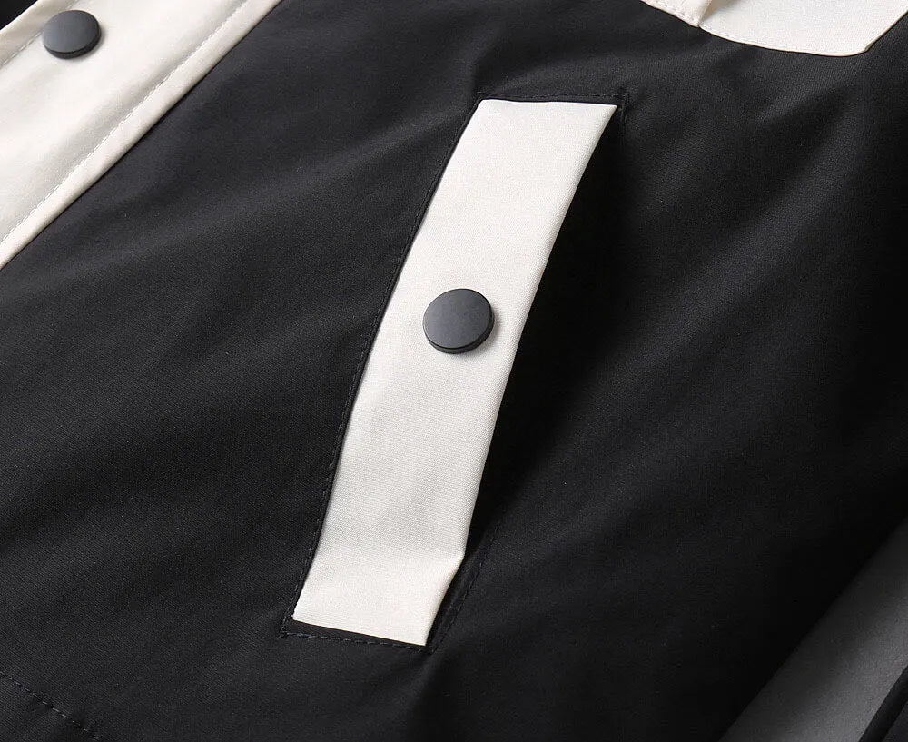 Contrast Pocket Hooded Jacket