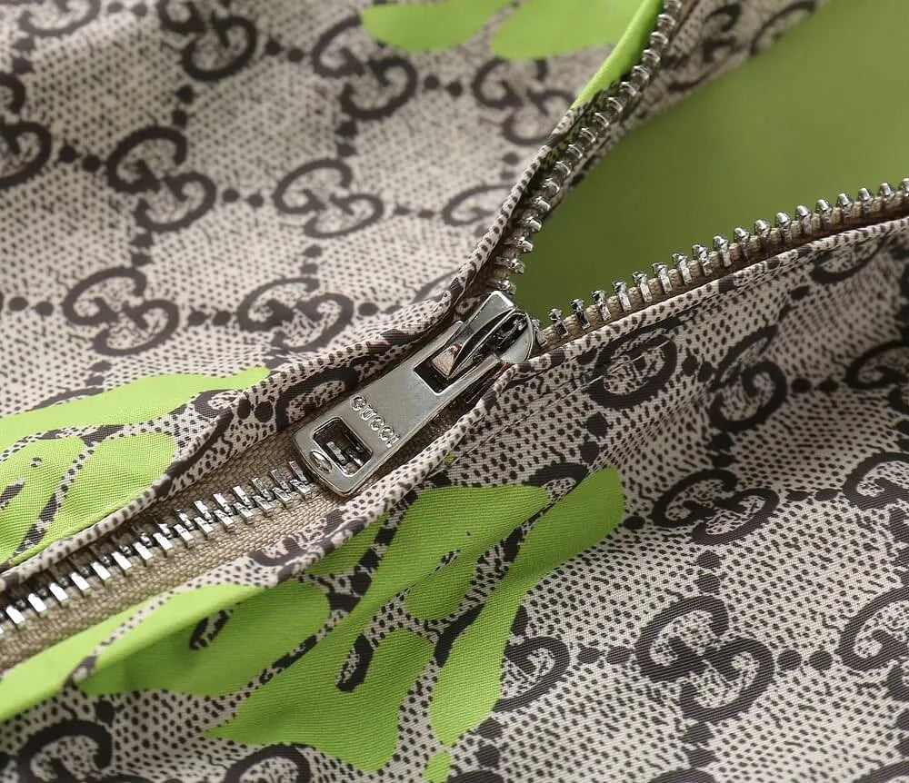 All‑Over Monogram Graffiti Hooded Jacket