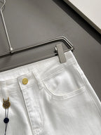 Monogram Leather Tag Jeans