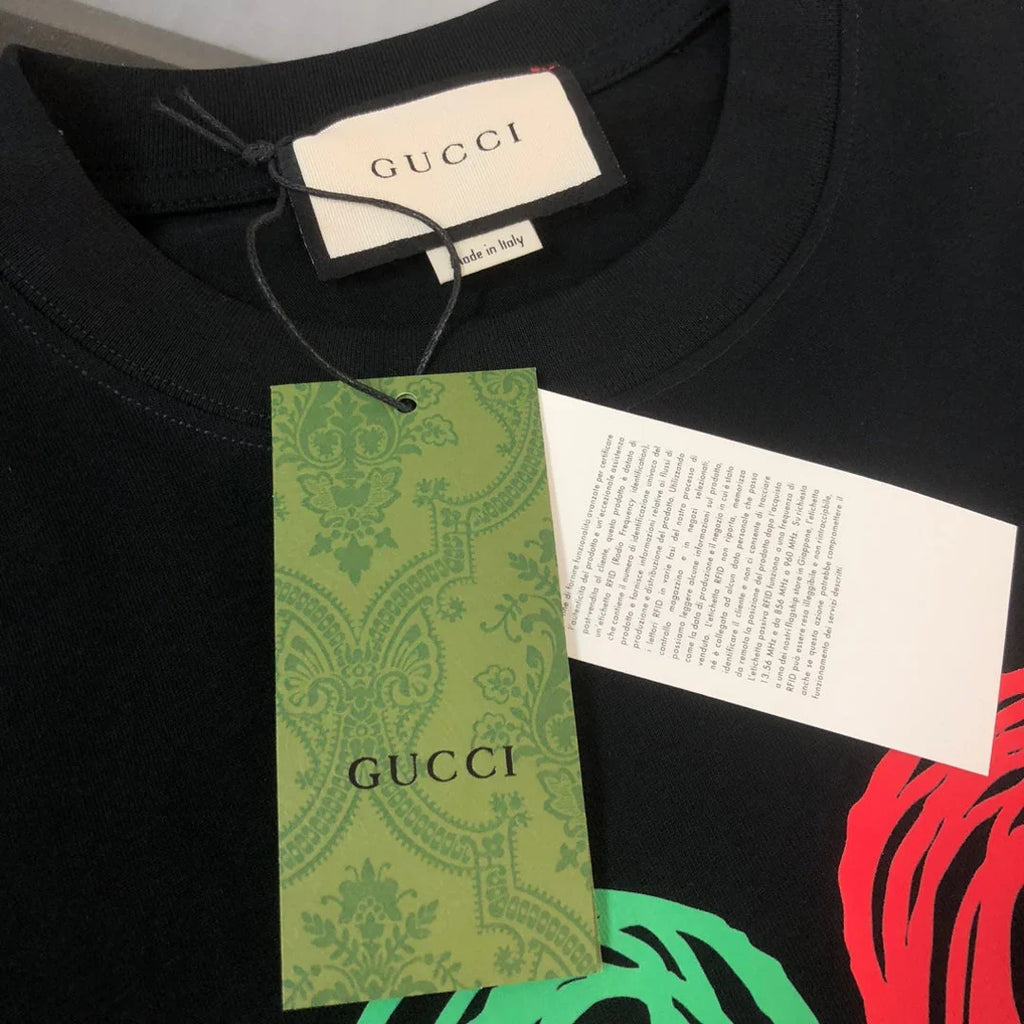 Red Green Print T Shirt