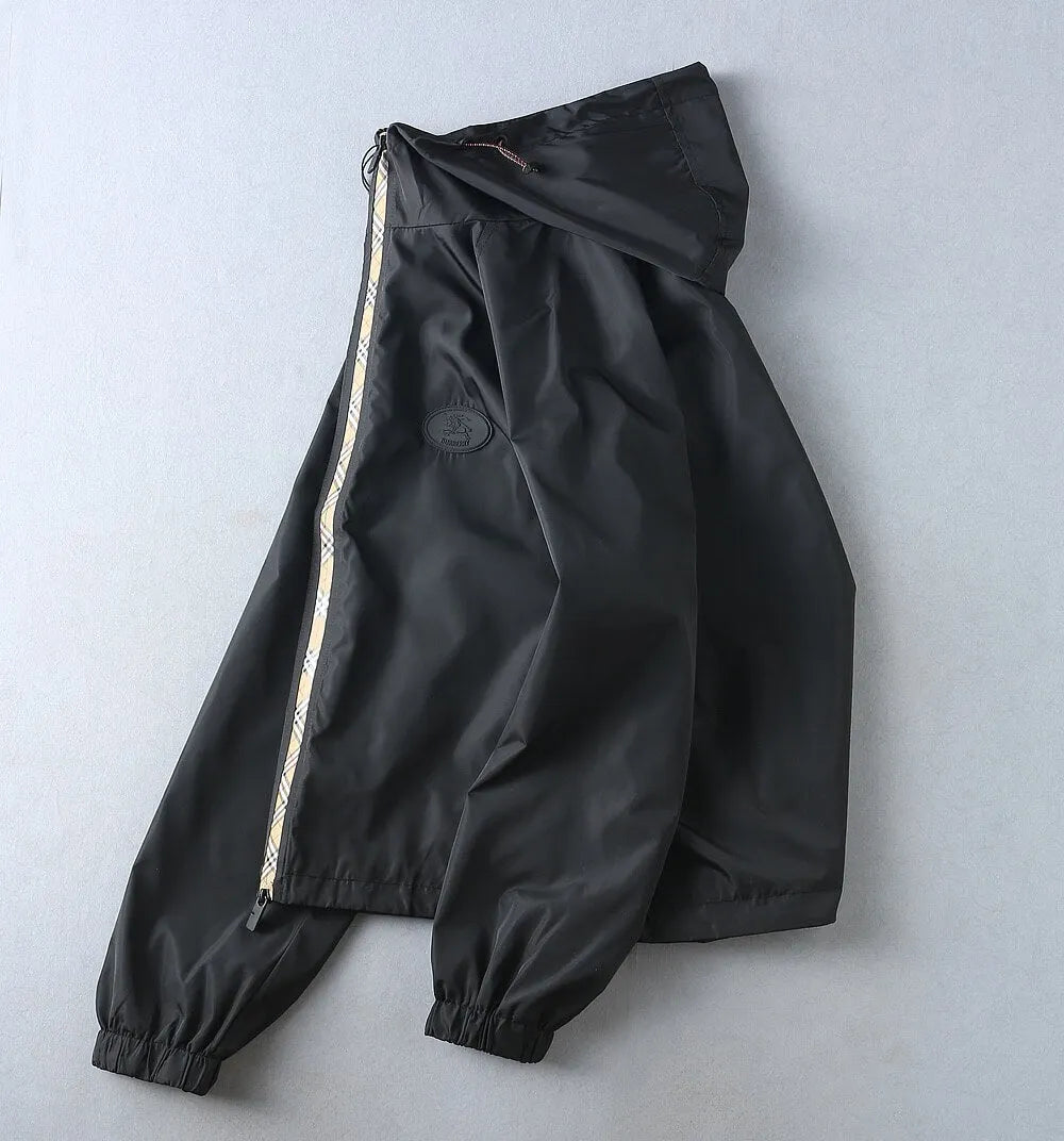 Horse Emblem Casual Hooded Jacket
