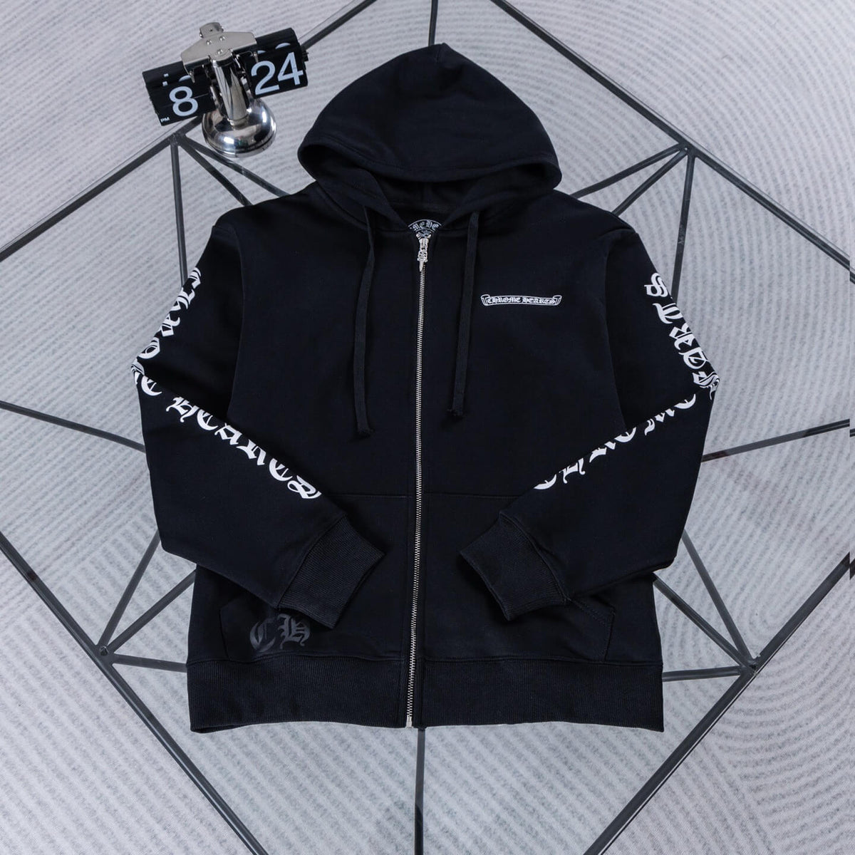 New Scroll Sanskrit Zip-Up Jacket