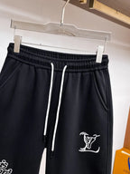 Graffiti Letter Embroidered Casual Shorts