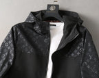 Split Panel Casual Hooded Jacket