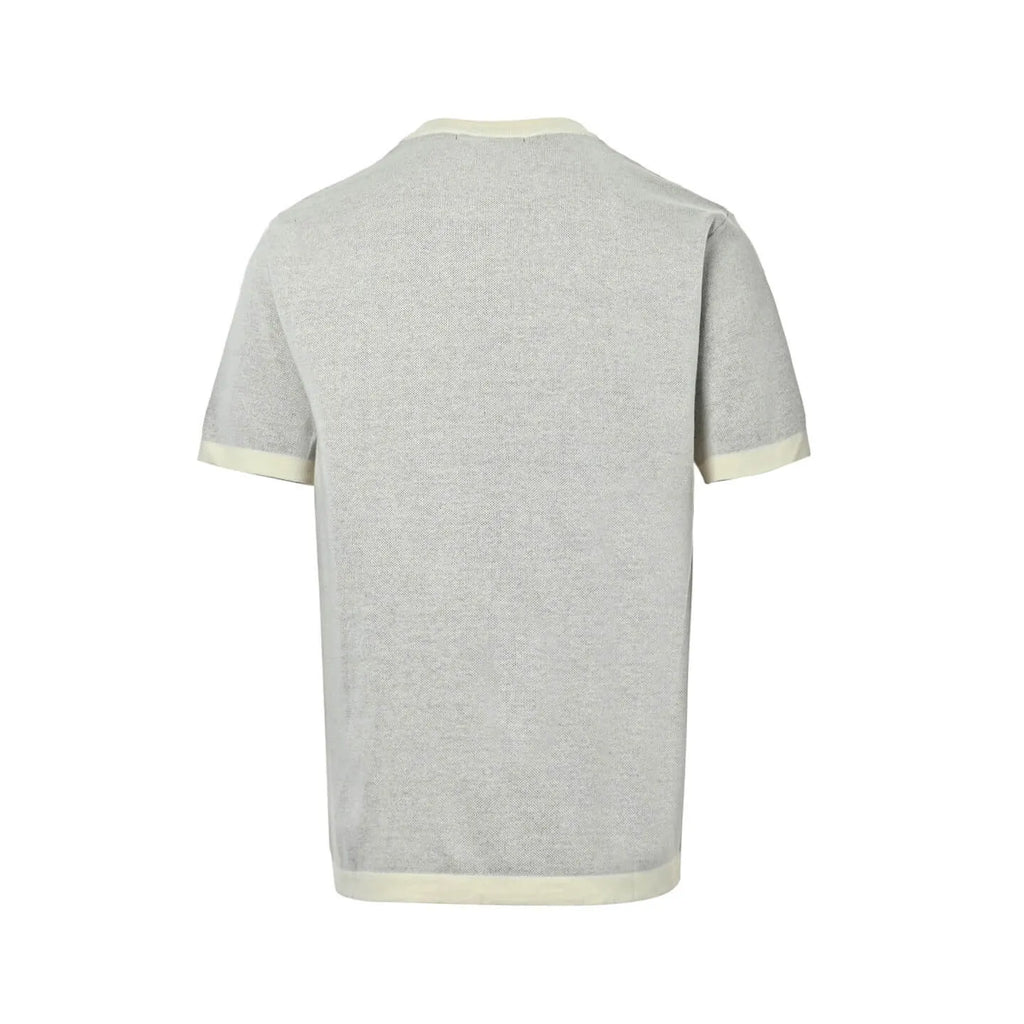 Letter Monogram Jacquard Knit T-Shirt