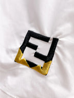 Contrast Logo Embroidered Casual Shorts