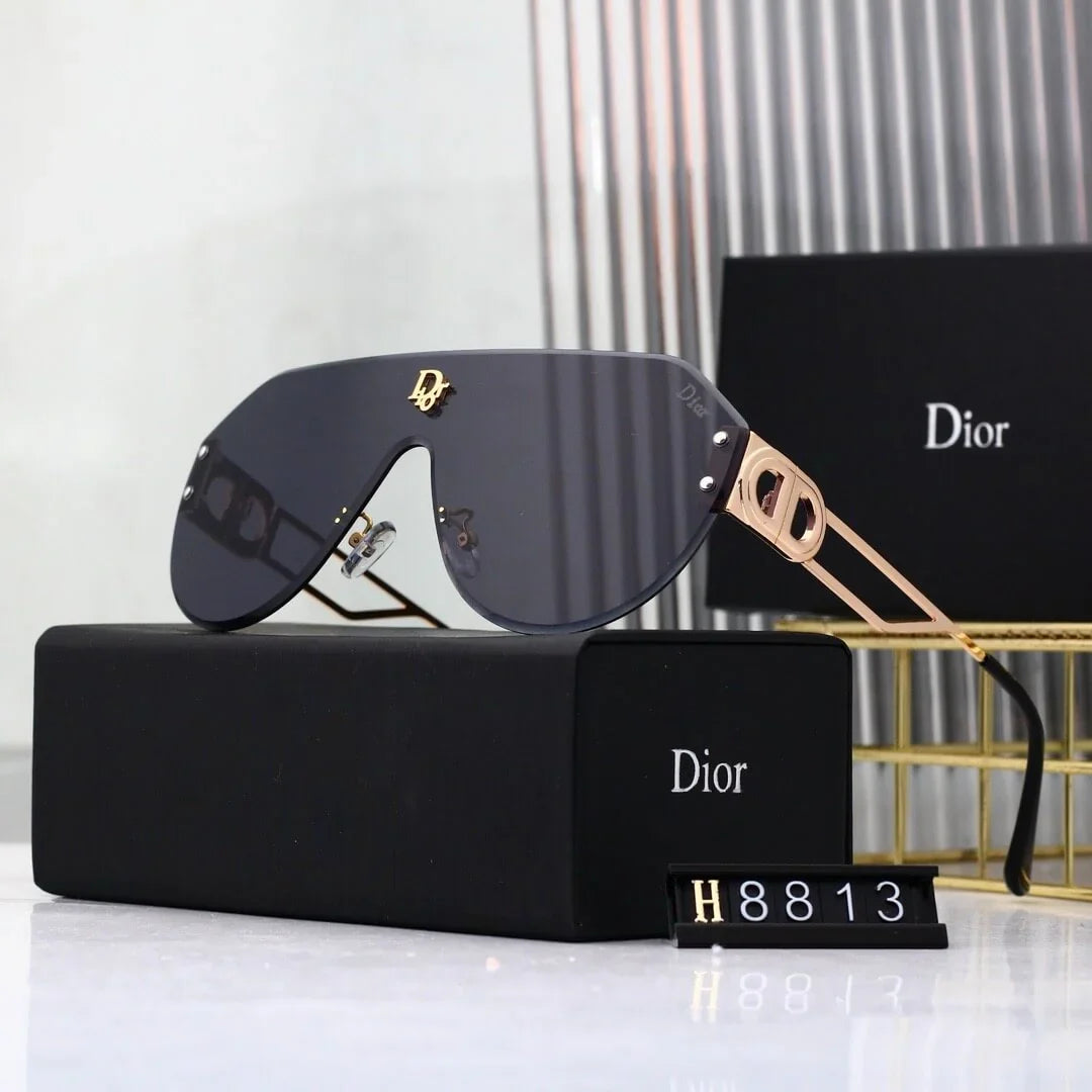 Bold Full-Print Mirror-Lens Sunglasses
