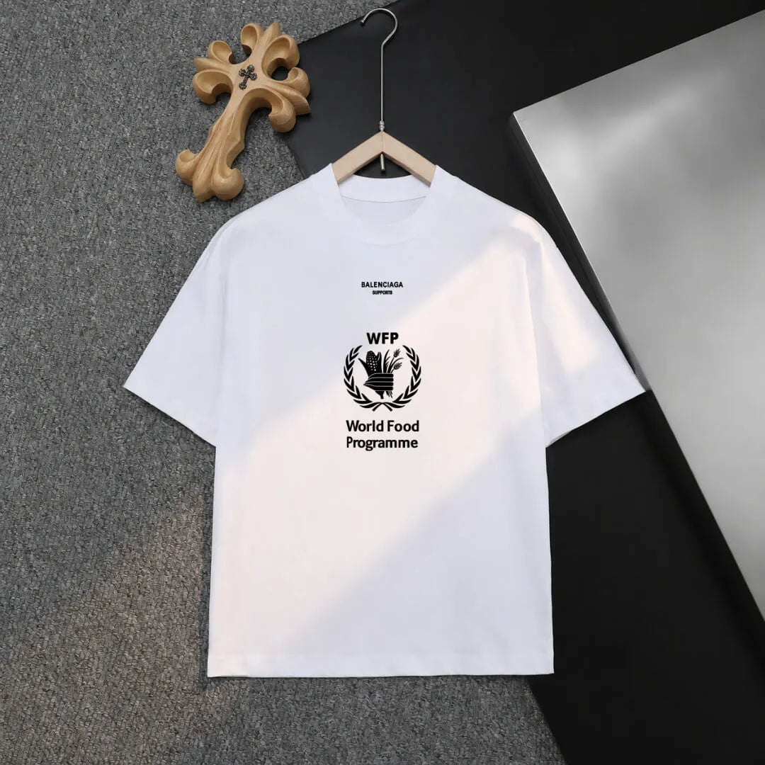 Laurel Badge Letter Short‑Sleeve T-shirt